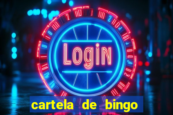 cartela de bingo cha de bebe